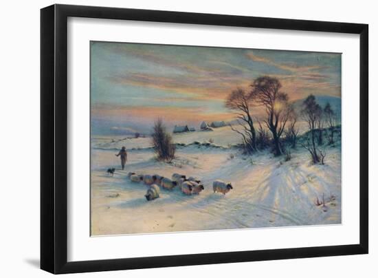 The Winter's Glow, 19th century, (1913)-Joseph Farquharson-Framed Giclee Print