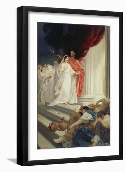 The Wise and Foolish Virgins, 1886-Ernst Friedrich von Liphardt-Framed Giclee Print