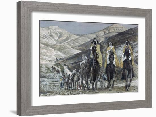 The Wise Men Journeying to Bethelhem-James Tissot-Framed Giclee Print