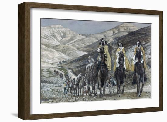 The Wise Men Journeying to Bethelhem-James Tissot-Framed Giclee Print