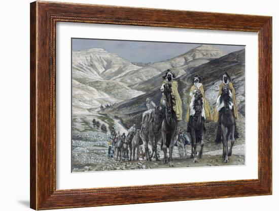 The Wise Men Journeying to Bethelhem-James Tissot-Framed Giclee Print