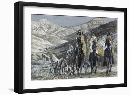 The Wise Men Journeying to Bethelhem-James Tissot-Framed Giclee Print