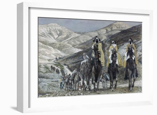 The Wise Men Journeying to Bethelhem-James Tissot-Framed Giclee Print