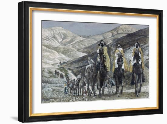 The Wise Men Journeying to Bethelhem-James Tissot-Framed Giclee Print