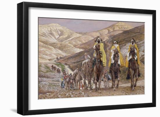 The Wise Men Journeying to Bethlehem, Illustration for 'The Life of Christ', C.1886-94-James Tissot-Framed Giclee Print