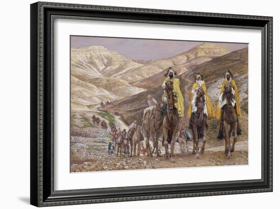 The Wise Men Journeying to Bethlehem, Illustration for 'The Life of Christ', C.1886-94-James Tissot-Framed Giclee Print