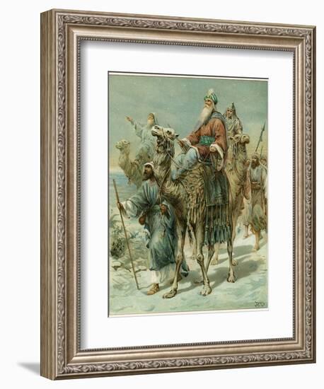 The Wise Men Seeking Jesus-Ambrose Dudley-Framed Giclee Print