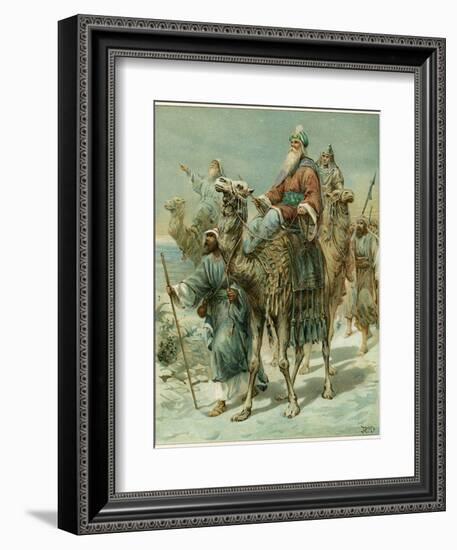 The Wise Men Seeking Jesus-Ambrose Dudley-Framed Giclee Print