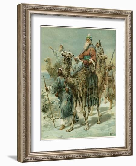 The Wise Men Seeking Jesus-Ambrose Dudley-Framed Giclee Print