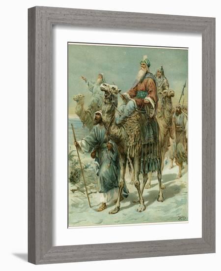 The Wise Men Seeking Jesus-Ambrose Dudley-Framed Giclee Print