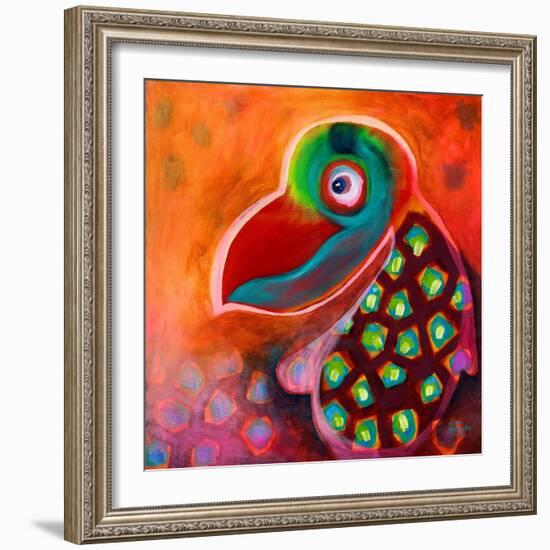 The Wise Parrot-Susse Volander-Framed Art Print