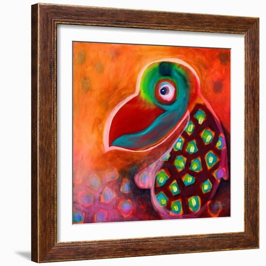 The Wise Parrot-Susse Volander-Framed Art Print