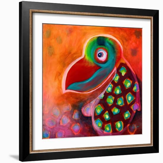 The Wise Parrot-Susse Volander-Framed Art Print