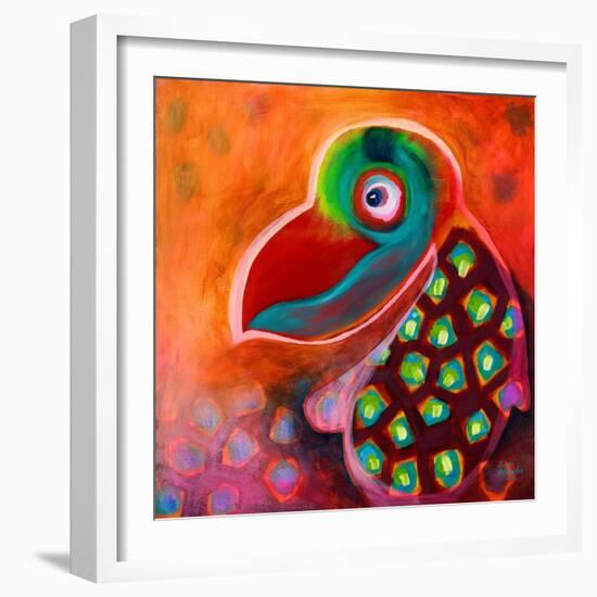 The Wise Parrot-Susse Volander-Framed Art Print