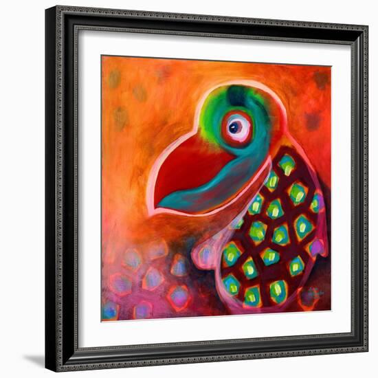 The Wise Parrot-Susse Volander-Framed Art Print