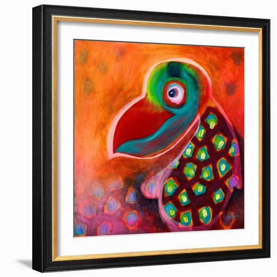 The Wise Parrot-Susse Volander-Framed Art Print