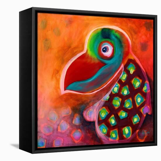 The Wise Parrot-Susse Volander-Framed Stretched Canvas