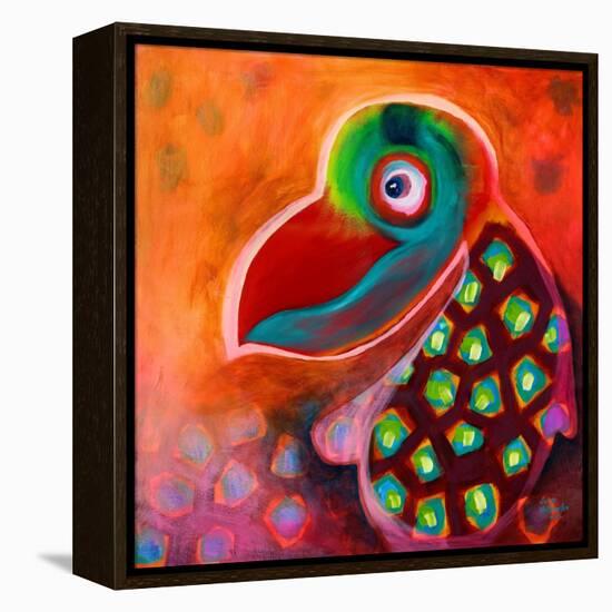 The Wise Parrot-Susse Volander-Framed Stretched Canvas