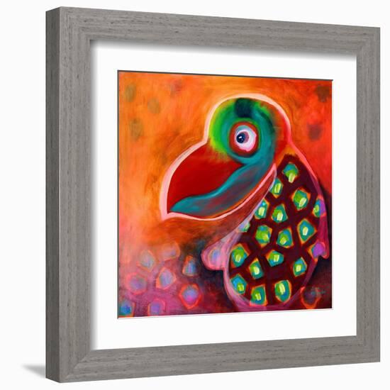 The Wise Parrot-Susse Volander-Framed Art Print