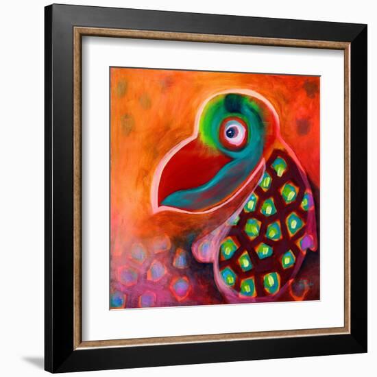 The Wise Parrot-Susse Volander-Framed Art Print