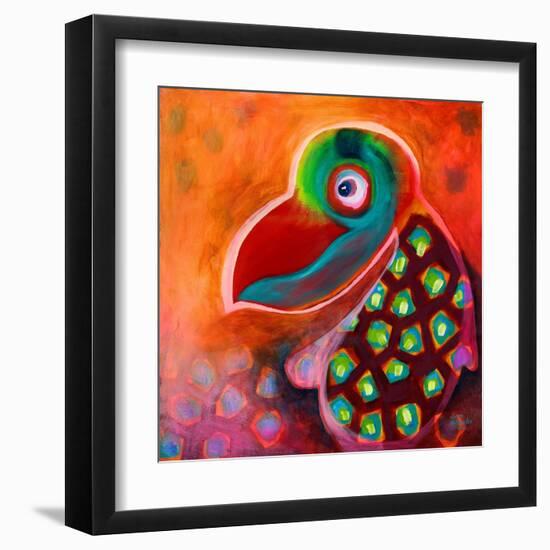 The Wise Parrot-Susse Volander-Framed Art Print