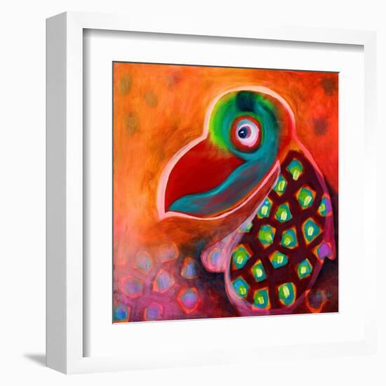 The Wise Parrot-Susse Volander-Framed Art Print