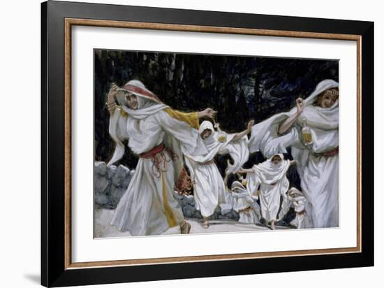 The Wise Virgins, Illustration for 'The Life of Christ', C.1886-94-James Tissot-Framed Giclee Print