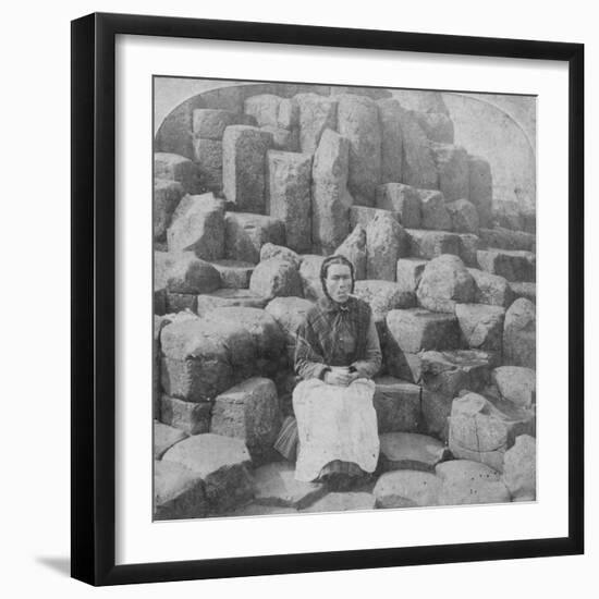 The Wishing Chair, Giant's Causeway, County Antrim, Ireland, 1887-Underwood & Underwood-Framed Giclee Print