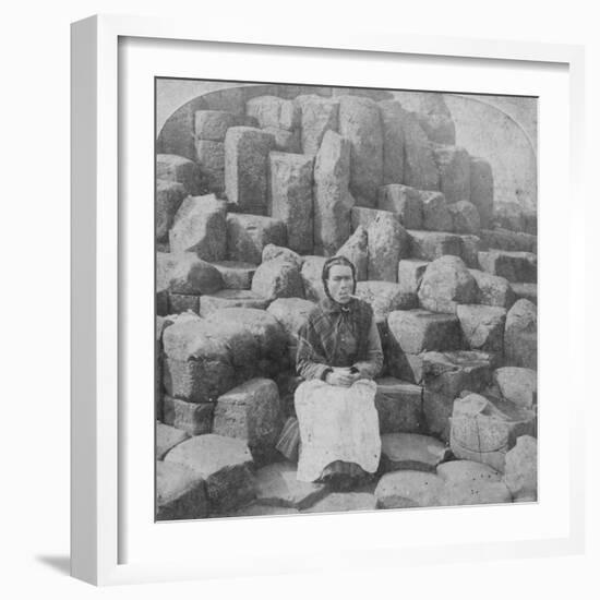 The Wishing Chair, Giant's Causeway, County Antrim, Ireland, 1887-Underwood & Underwood-Framed Giclee Print