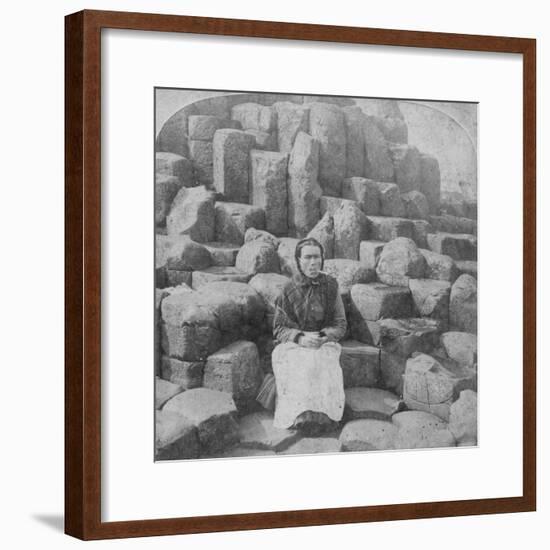 The Wishing Chair, Giant's Causeway, County Antrim, Ireland, 1887-Underwood & Underwood-Framed Giclee Print