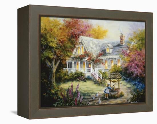 The Wishing Well-Nicky Boehme-Framed Premier Image Canvas