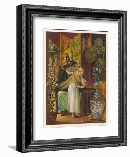 The Witch Combs Gerda's Hair-Eleanor Vere Boyle-Framed Art Print