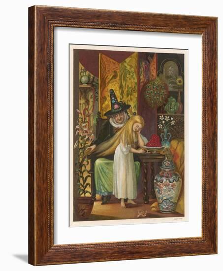 The Witch Combs Gerda's Hair-Eleanor Vere Boyle-Framed Art Print