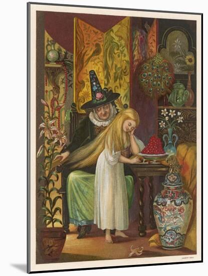The Witch Combs Gerda's Hair-Eleanor Vere Boyle-Mounted Art Print