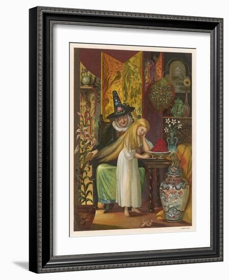 The Witch Combs Gerda's Hair-Eleanor Vere Boyle-Framed Art Print