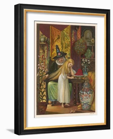 The Witch Combs Gerda's Hair-Eleanor Vere Boyle-Framed Art Print