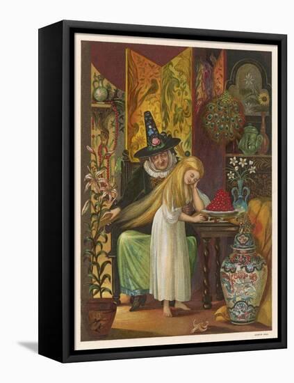 The Witch Combs Gerda's Hair-Eleanor Vere Boyle-Framed Stretched Canvas