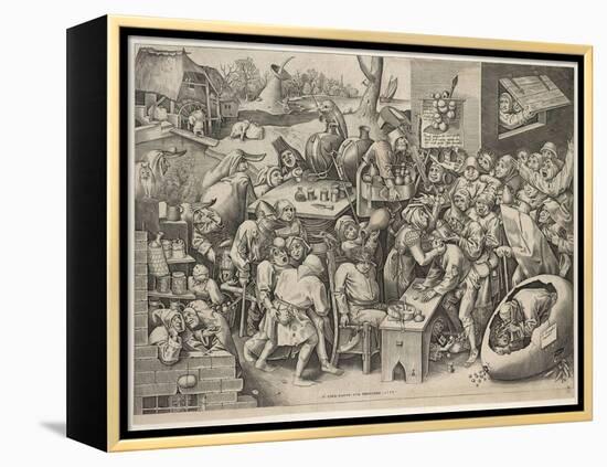 The Witch of Malleghem-Pieter Bruegel the Elder-Framed Premier Image Canvas