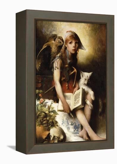 The Witch's Daughter-Carl Larsson-Framed Premier Image Canvas