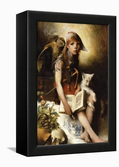 The Witch's Daughter-Carl Larsson-Framed Premier Image Canvas