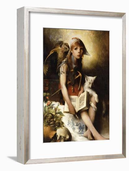 The Witch's Daughter-Carl Larsson-Framed Giclee Print