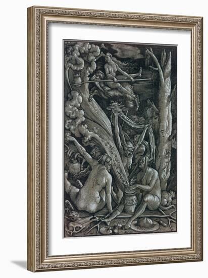 The Witches at the Sabbath-Hans Baldung Grien-Framed Giclee Print