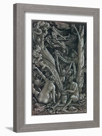 The Witches at the Sabbath-Hans Baldung Grien-Framed Giclee Print