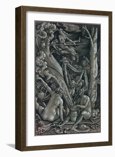 The Witches at the Sabbath-Hans Baldung Grien-Framed Giclee Print