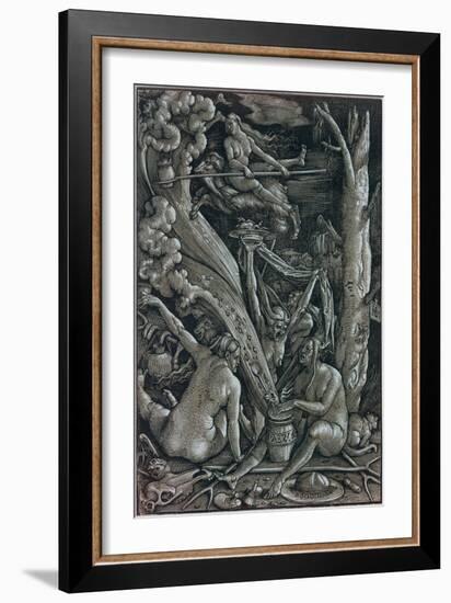 The Witches at the Sabbath-Hans Baldung Grien-Framed Giclee Print