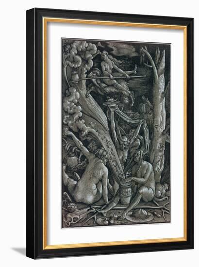 The Witches at the Sabbath-Hans Baldung Grien-Framed Giclee Print