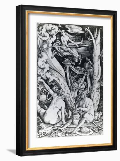 The Witches at the Sabbath-Hans Baldung Grien-Framed Giclee Print