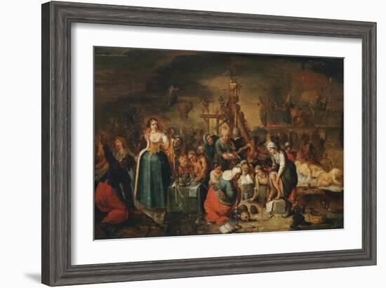 The Witches' Kitchen, Early 17th C-Frans Francken the Younger-Framed Giclee Print