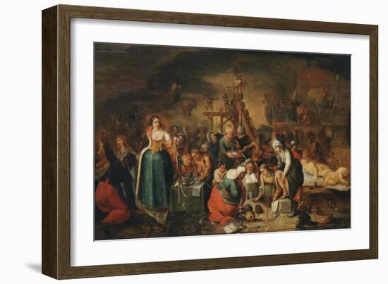 The Witches' Kitchen, Early 17th C-Frans Francken the Younger-Framed Giclee Print