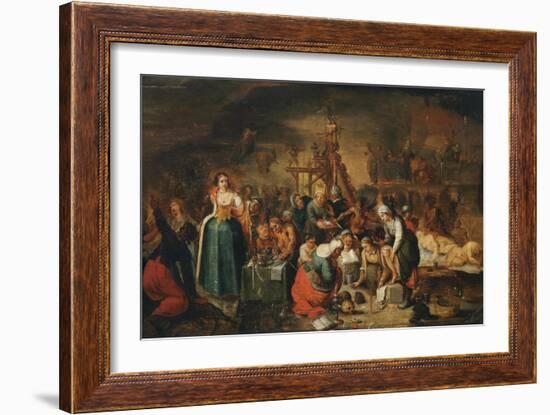 The Witches' Kitchen, Early 17th C-Frans Francken the Younger-Framed Giclee Print